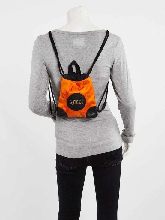 Gucci Orange GG Nylon Off The Grid Backpack Bag main image 6